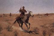Frederic Remington The Flight oil painting reproduction